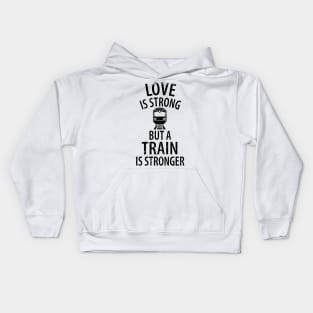 train railwayman trains driver Kids Hoodie